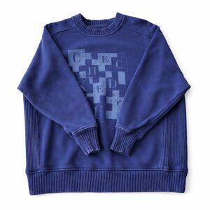 Aerie Down-To-Earth Oversized Graphic Crewneck Sweatshirt  "Checked Out"- Size S